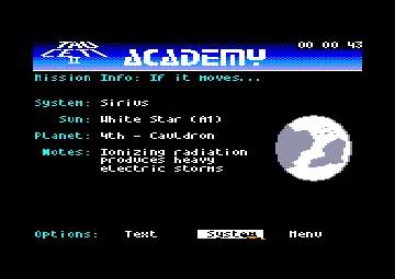 Academy (F) (1987) screen shot game playing